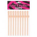 Willy Straws - 9 pack, Colour: Flesh