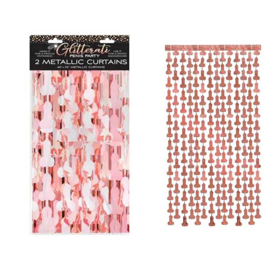 Glitterati - Penis Foil Curtains