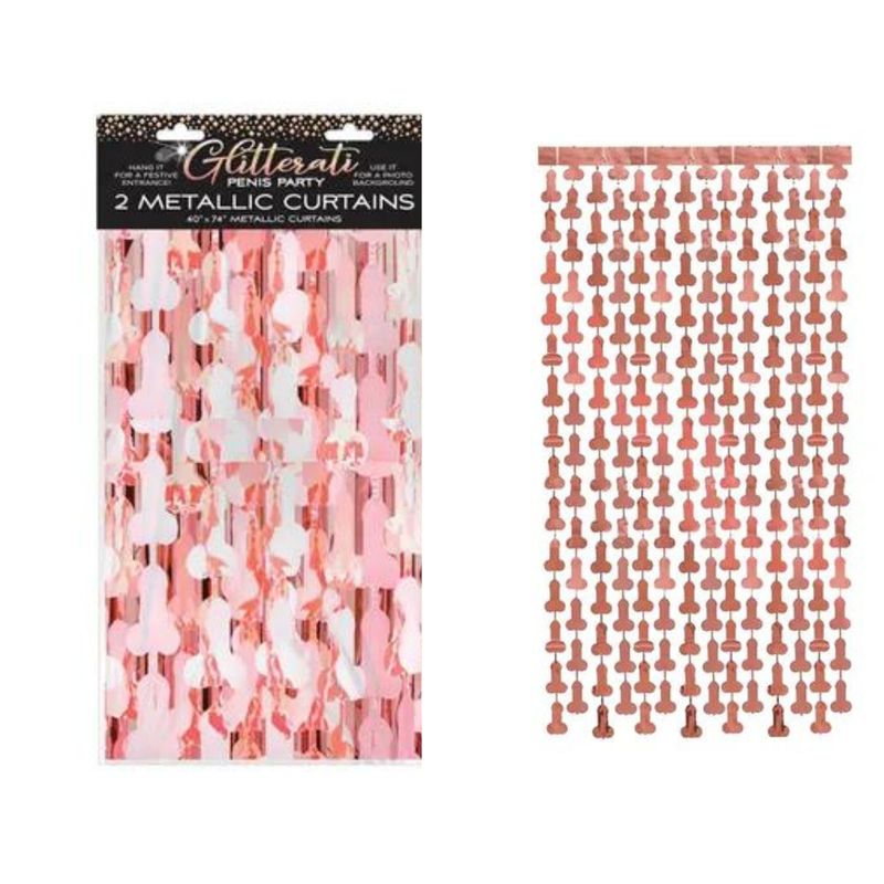 Glitterati - Penis Foil Curtains