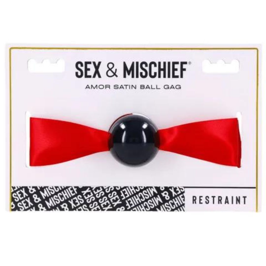 Sex &amp; Mischief Amor Satin Ball Gag