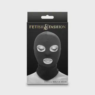 Fetish &amp; Fashion - Eyes &amp; Mouth Hood, Colour: Black