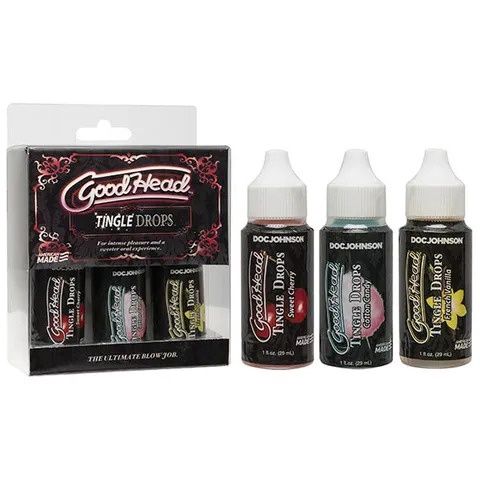 Flavoured GoodHead Tingle Drops 3 Pack