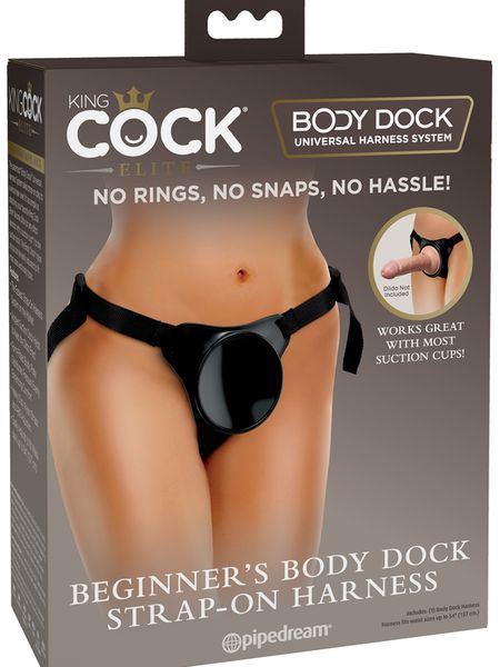 King Cock Elite Beginners Silicone Body Dock Strap-On Harness