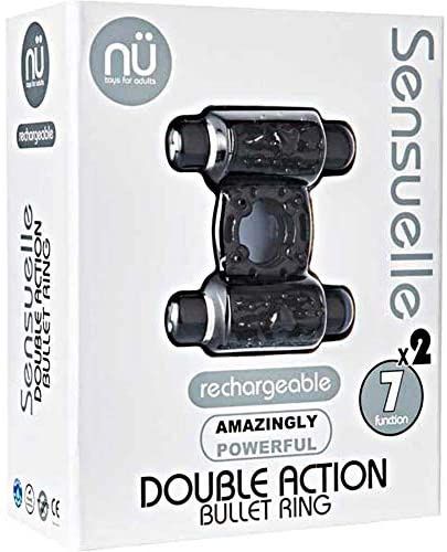 Double Action Bullet Ring, Colour: Black