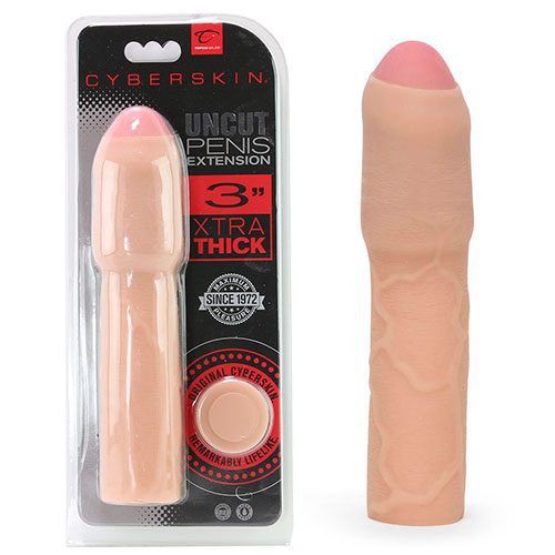 CyberSkin 3 Inch Xtra Thick Uncut