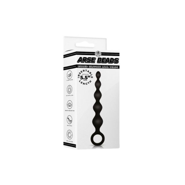 5.5&quot; Ribbed Silicone Anal Beads