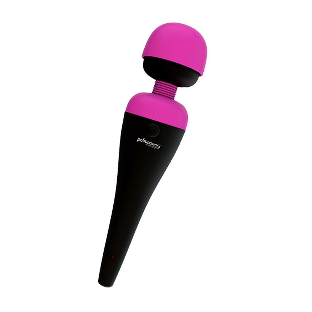 Rechargeable Palm power Massager Wand, Colour: Pink