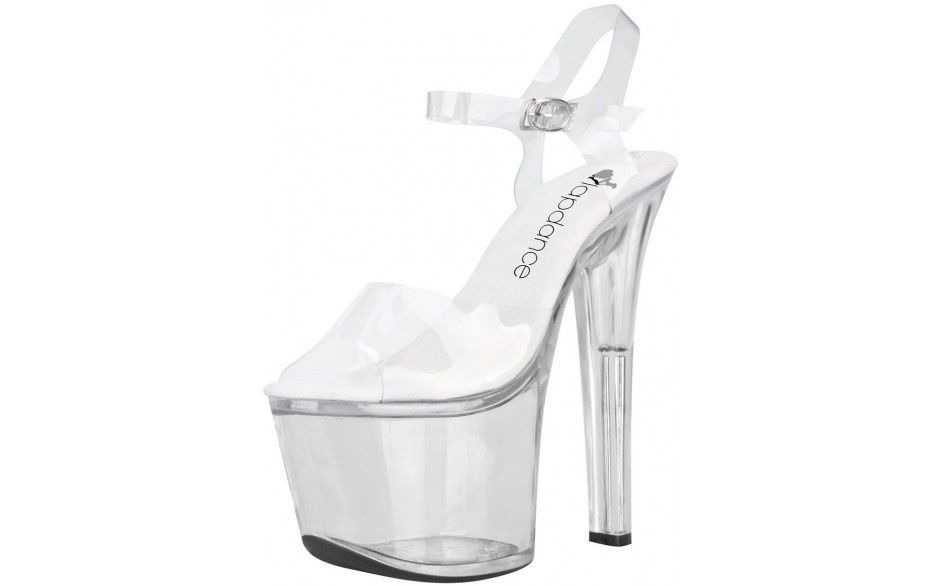 Clear Platform Sandal w/ Quick Release Strap - 7 Inch, Size: Size 7