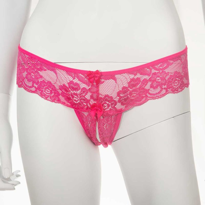 Lace Crotchless G-String