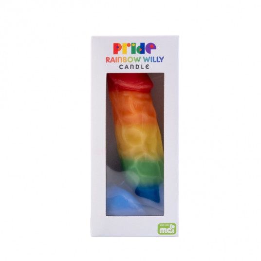 Willy Candle Rainbow Pride