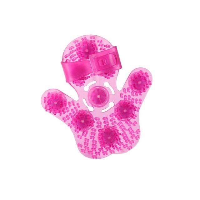 Roller Ball Massager Glove, Colour: Pink
