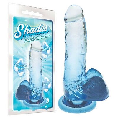 Shades 7&#39;&#39; Jelly TPR Dong, Blue