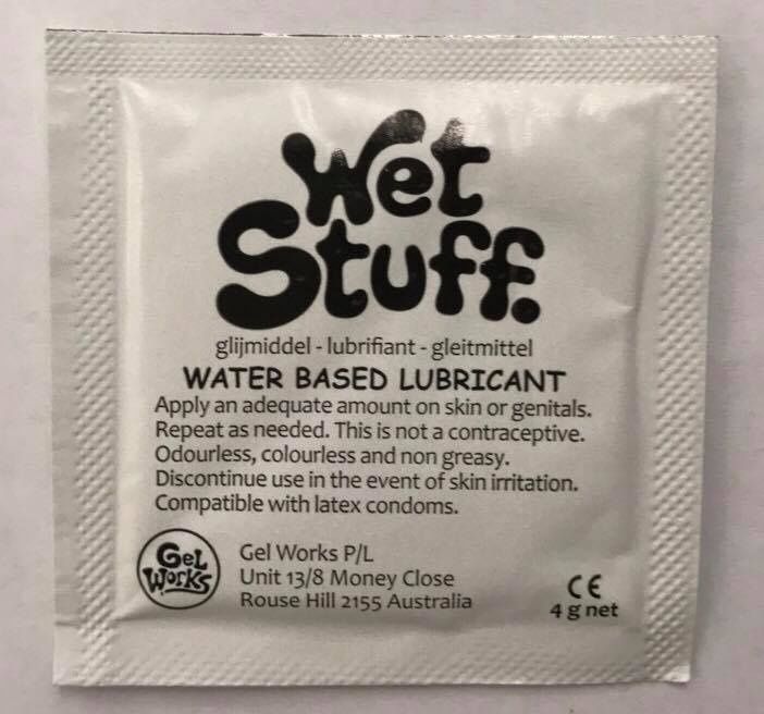 Wet Stuff Lube Sachet Assorted