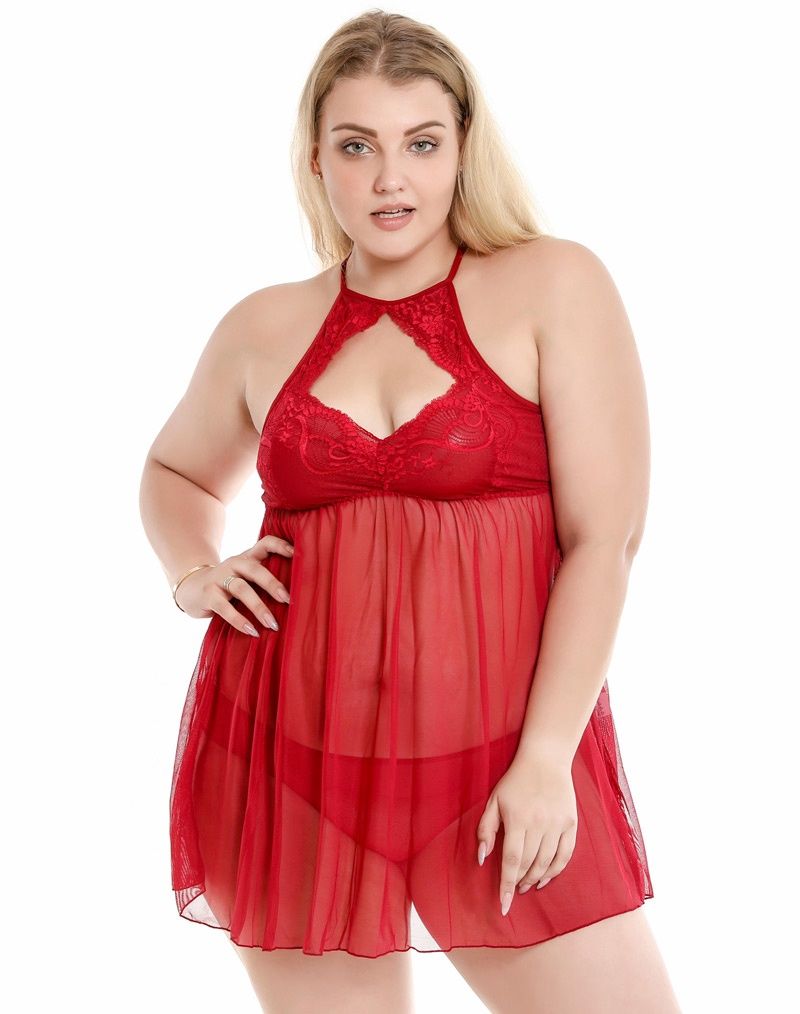 Lace Halter Babydoll