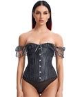 Lace Corset with puff sleeves, Size: 6