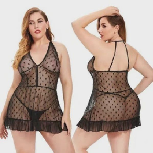 Polkadot Sheer Babydoll