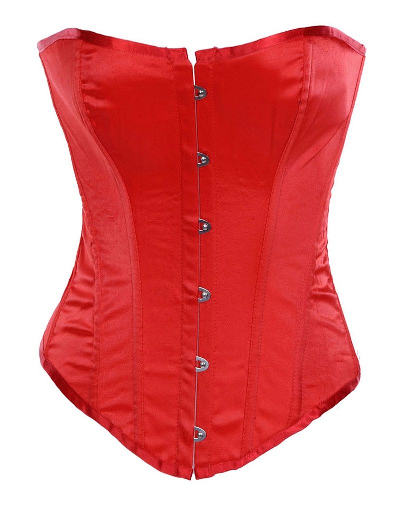 Classic Overbust Corset, Colour: Red, Size: Size 8