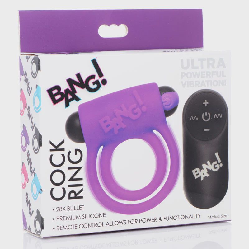 Bang! Silicone Cock Ring &amp; Bullet