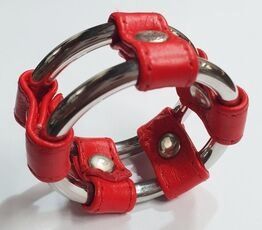 Plain Tube Steel Double Cock Ring