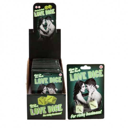 Glow in the Dark Love Dice