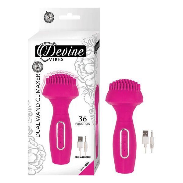 DEVINE VIBES Dual Wand Climaxer, Colour: Pink