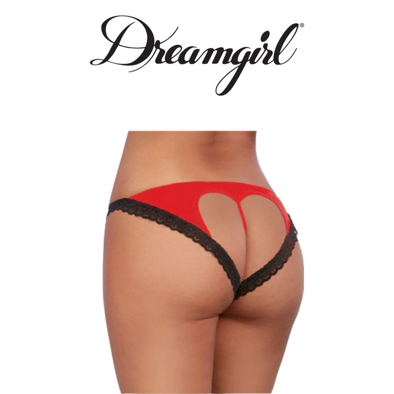Heart Cut Out Mesh Panty