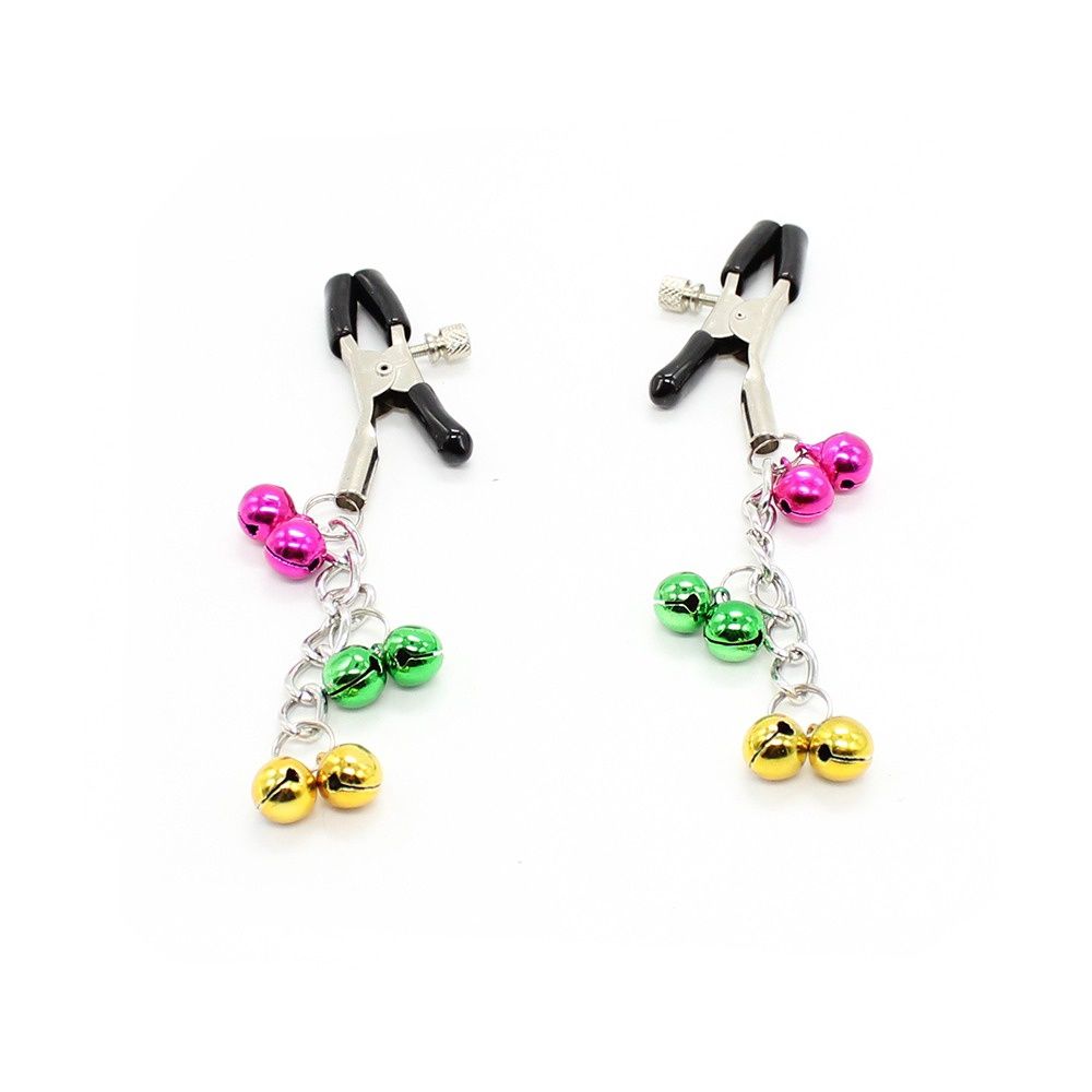Nipple Clamps with Coloured Bells
