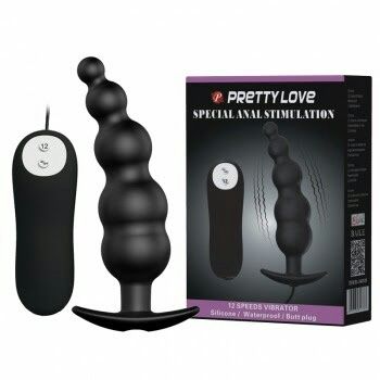 Vibrating Butt Plug - Battery, Style: Ribbed