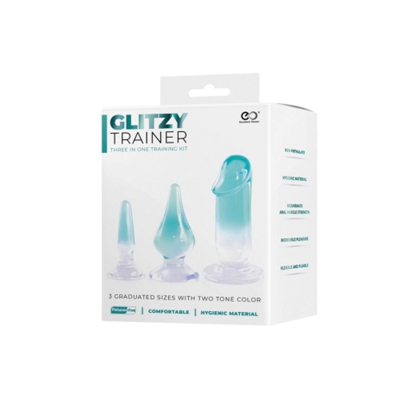 Glitzy Trainer 3 in 1 PVC Mulit Kit - Transparent, Colour: Green