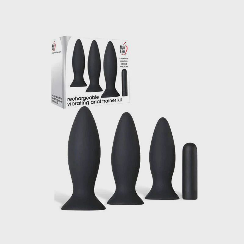 Adam &amp; Eve Rechargeable Vibrating Anal Trainer Kit