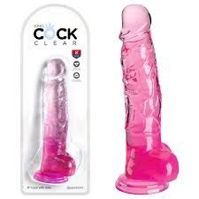 King Cock Clear 8 In. With Balls