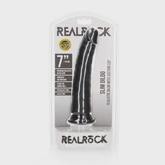 Shots Real Rock Realistic Slim Dildo 7 Inch