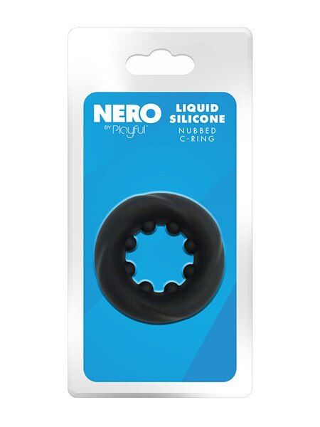Nero - Liquid Silicone Nubbed C-Ring