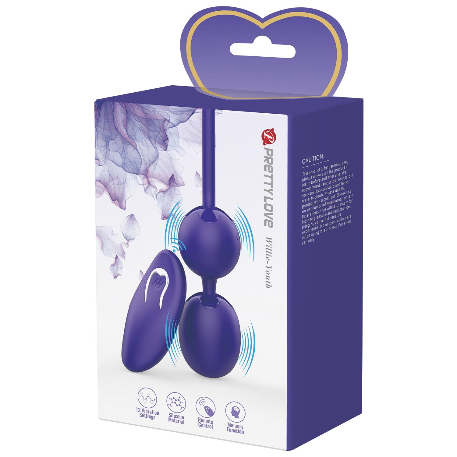 &quot;Willie - Youth&quot; Remote control, rechargeable kegel ball