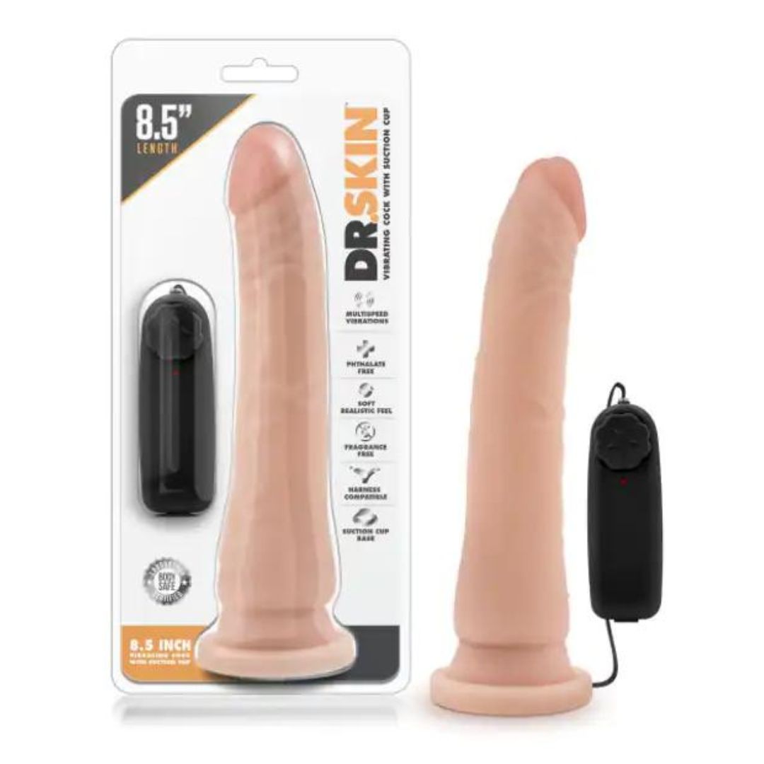 Dr. Skin 8.5' Vibrating Realistic Cock