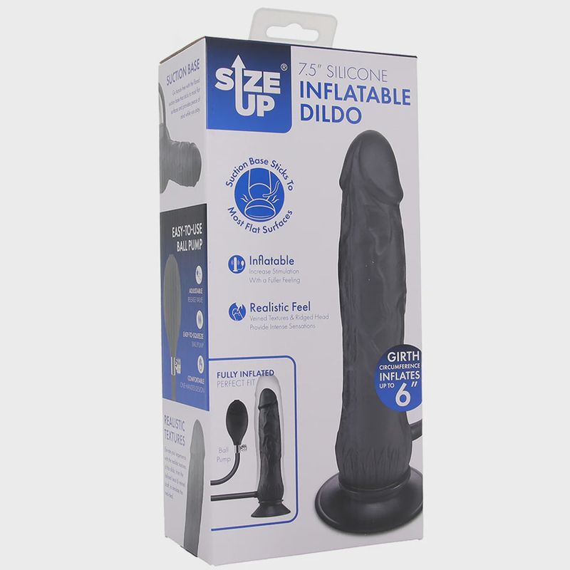Size Up 7.5" Inflatable Dildo