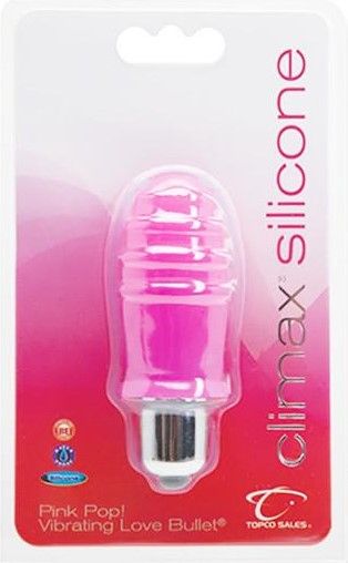 Silicone Vibrating Bullet, Colour: Pink