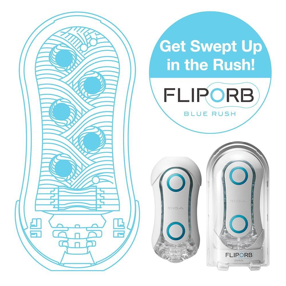 Tenga Flip Orb, Colour: Blue Rush