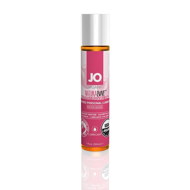Jo Naturalove Organic Lubricant Strawberry, Size: 1oz