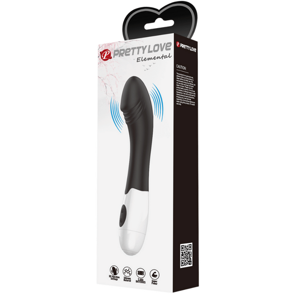 Elemental G-Spot Vibrator, Colour: Black