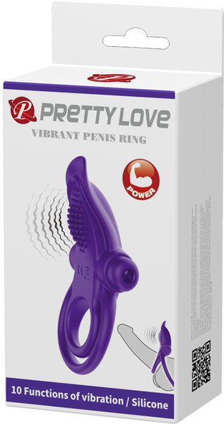 Vibrant Penis Ring, Colour: Purple