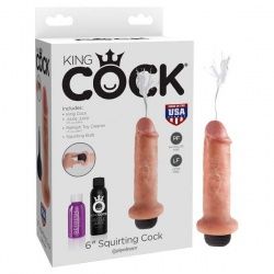 King Cock Squirting Cock, Size: 6"
