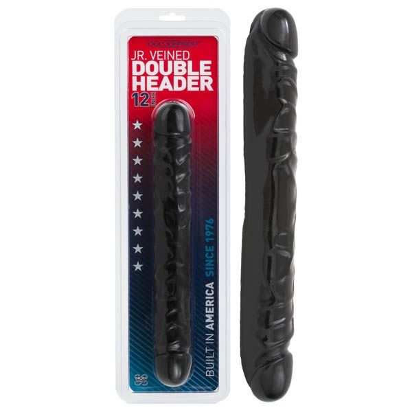 Jr. Veined Double Header 12'' Dong, Colour: Black