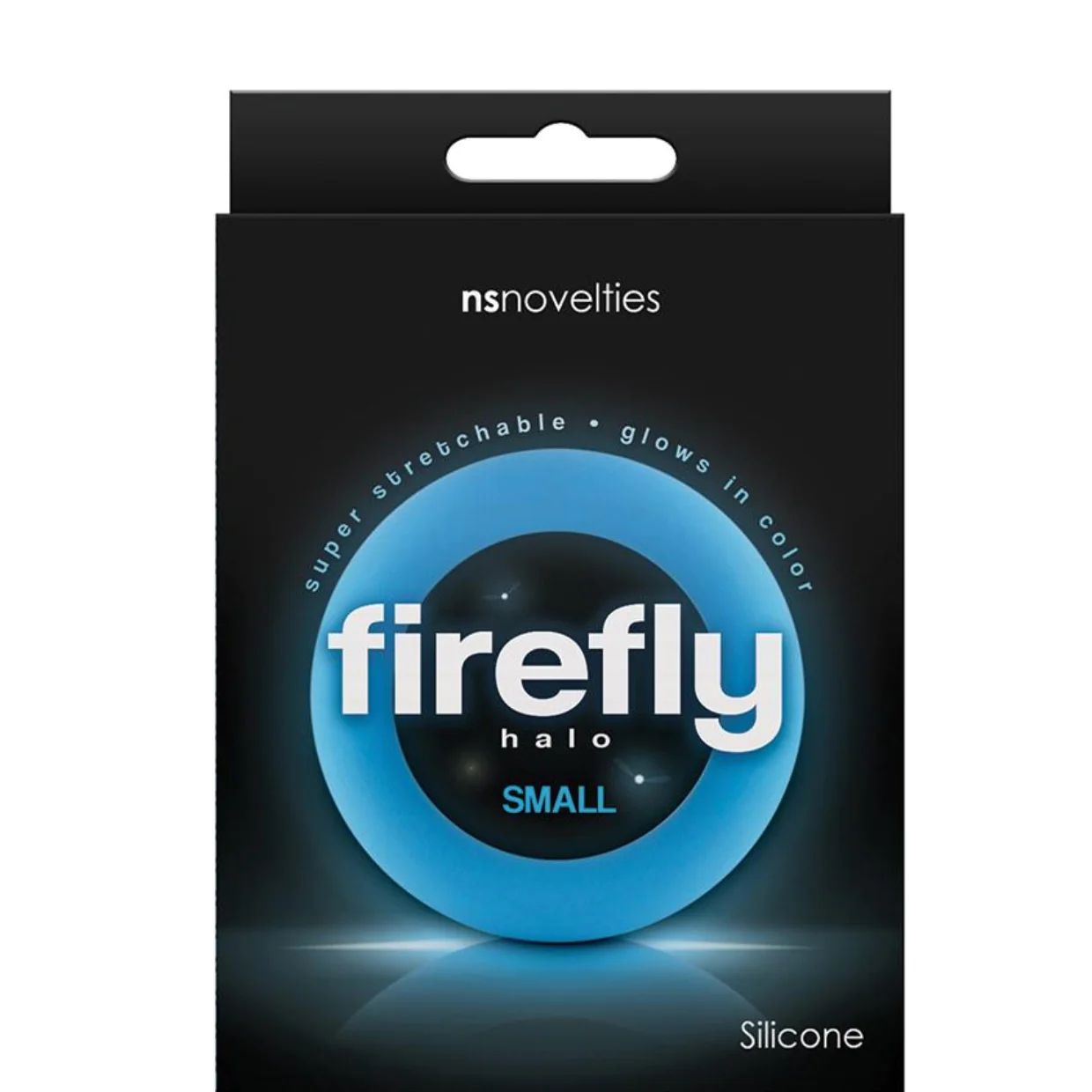 Firefly Halo Cockring, Colour: Blue, Size: small 50mm