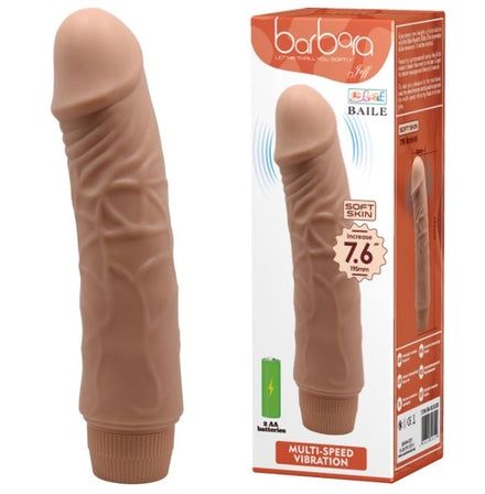 Realistic Vibrating Dildo, Size: 7.6 inch