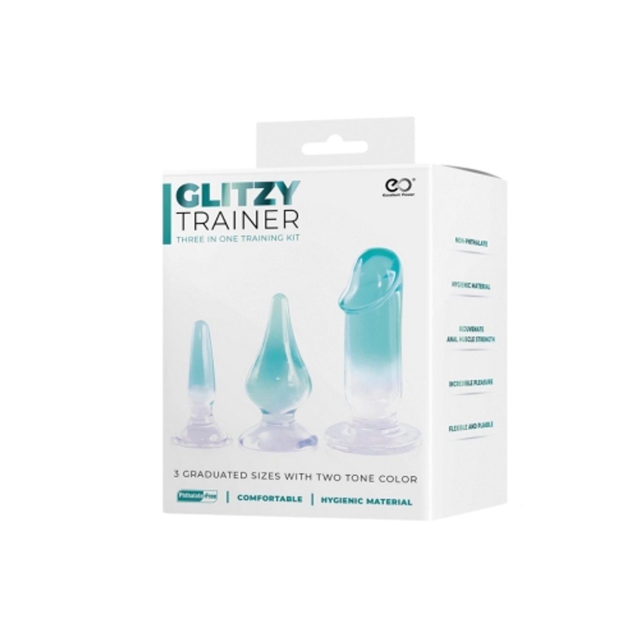 Glitzy Trainer 3 In 1 PVC Mulit Kit - Transparent, Colour: Green