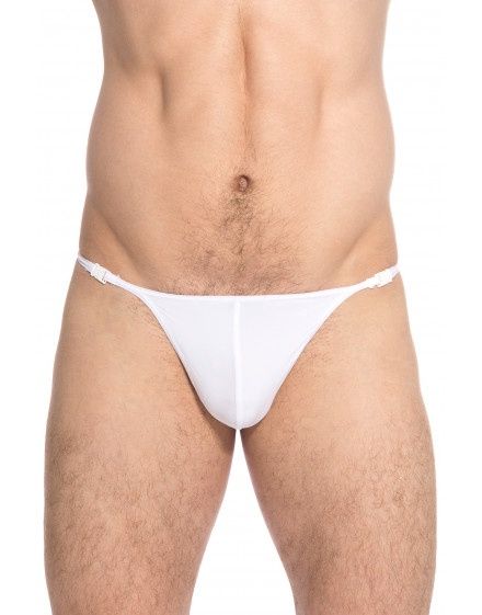 Men's Lyrca G-String (One Size), Colour: White