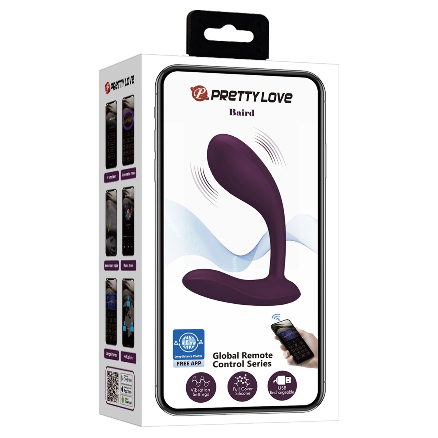 Baird  - Mobile App Control, Silicone Vibrator