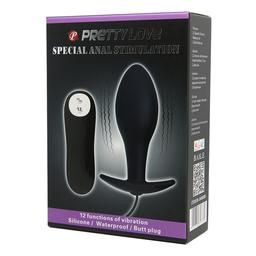 Vibrating Anal Butt Plug 3.4" x 1.2"