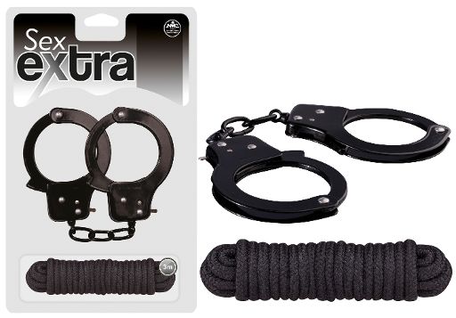 Sex Extra - Metal Cuffs &amp; Love Rope
